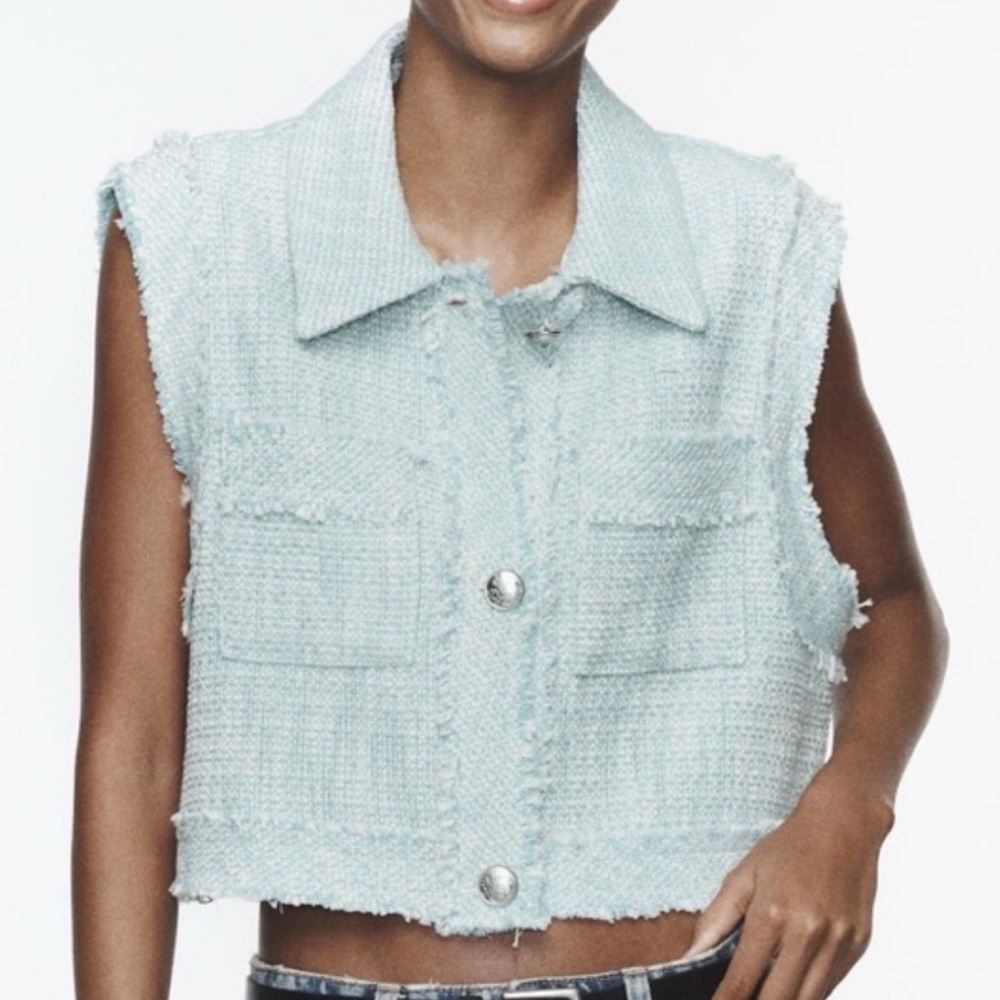 ZARA Tweed Vest